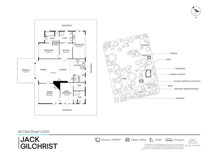 Floorplan of Homely house listing, 65 Clark Road, Loch VIC 3945