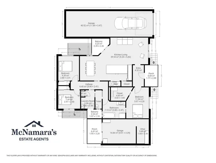 Floorplan of Homely townhouse listing, 2/12 Northgate Street, Mooroopna VIC 3629