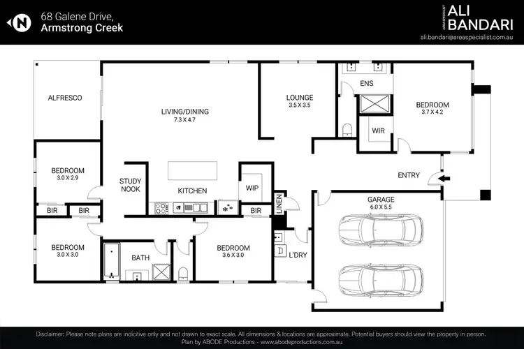 Floorplan of Homely house listing, 68 Galene Drive, Armstrong Creek VIC 3217