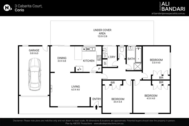 Floorplan of Homely house listing, 3 Cabarita Court, Corio VIC 3214