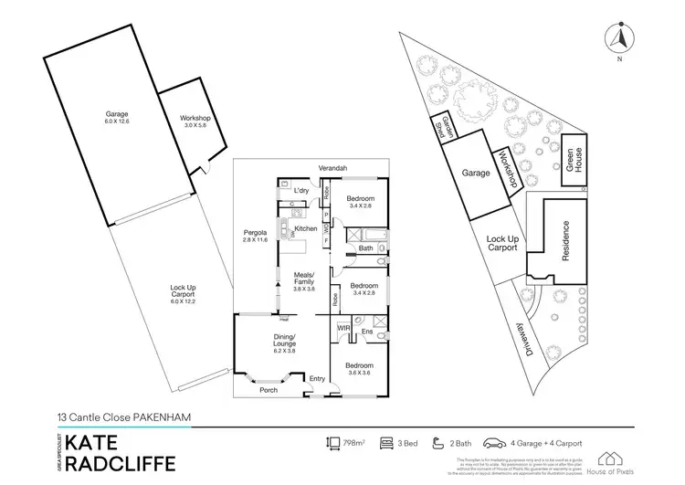 Floorplan of Homely house listing, 13 Cantle Close, Pakenham VIC 3810