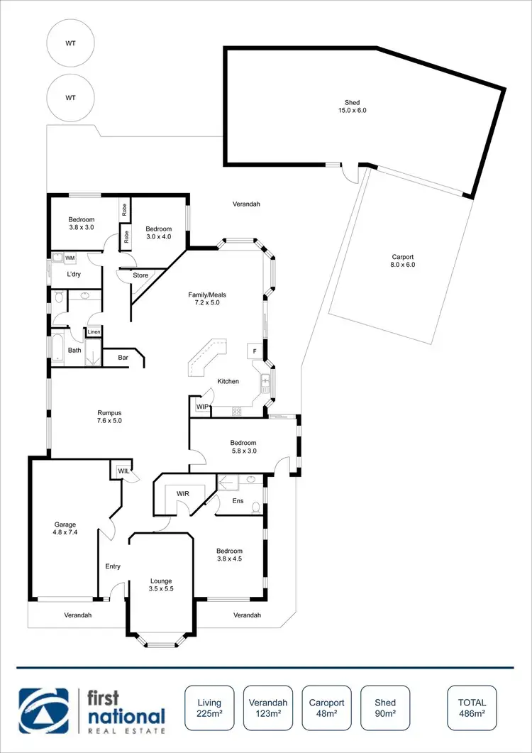 Floorplan of Homely house listing, 14 Gulf Drive, Balgowan SA 5573