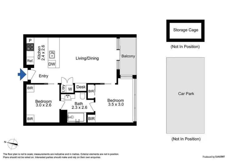 Floorplan of Homely unit listing, 1704/8 Franklin Street, Melbourne VIC 3000