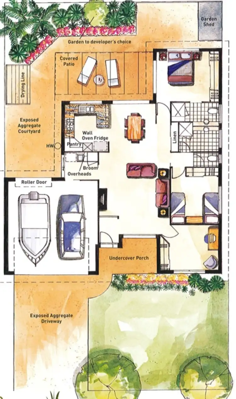 Floorplan of Homely unit listing, 46/210 Bestmann Road East, Sandstone Point QLD 4511