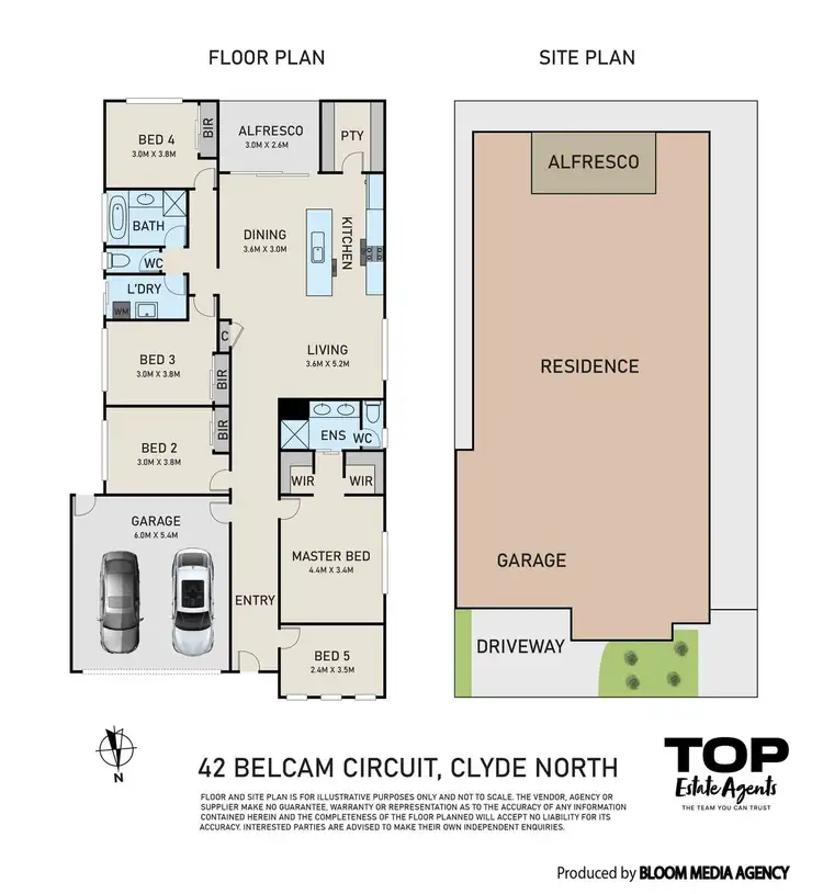 Floorplan of Homely house listing, 42 Belcam Circuit, Clyde North VIC 3978