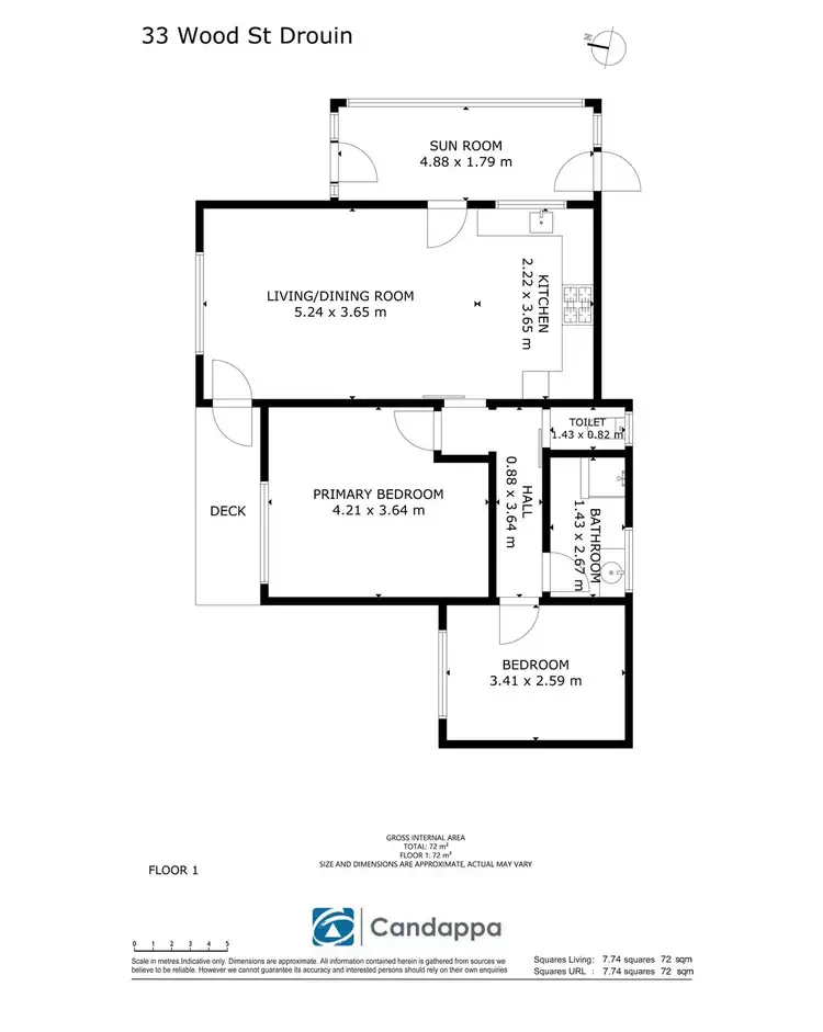 Floorplan of Homely house listing, 33 Wood Street, Drouin VIC 3818