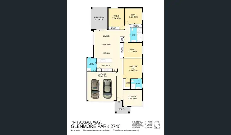 Floorplan of Homely house listing, 14 Hassall Way, Glenmore Park NSW 2745