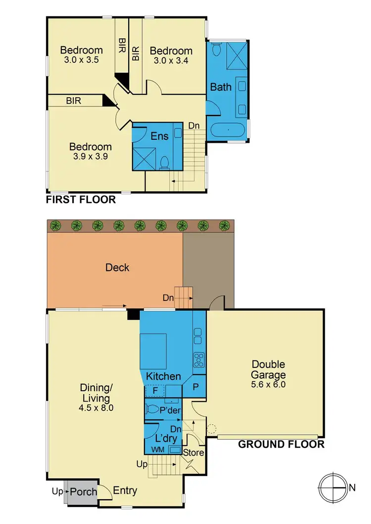 Floorplan of Homely townhouse listing, 1/19 Glendale Ave, Templestowe VIC 3106