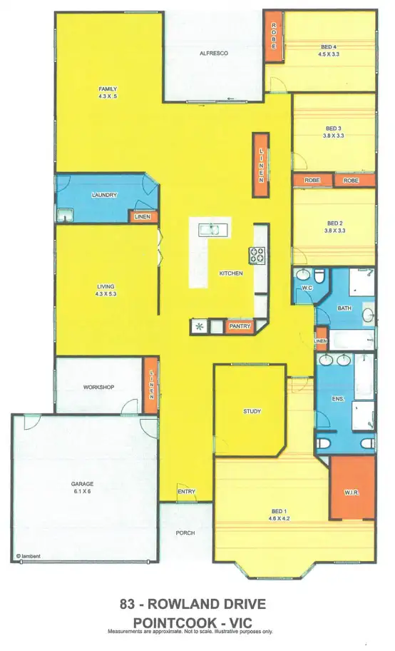 Floorplan of Homely house listing, 83 Rowland Drive, Point Cook VIC 3030