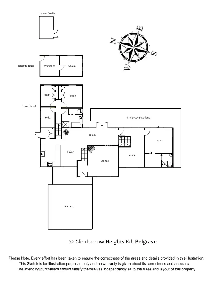 Floorplan of Homely house listing, 22 Glen Harrow Heights Road, Belgrave VIC 3160
