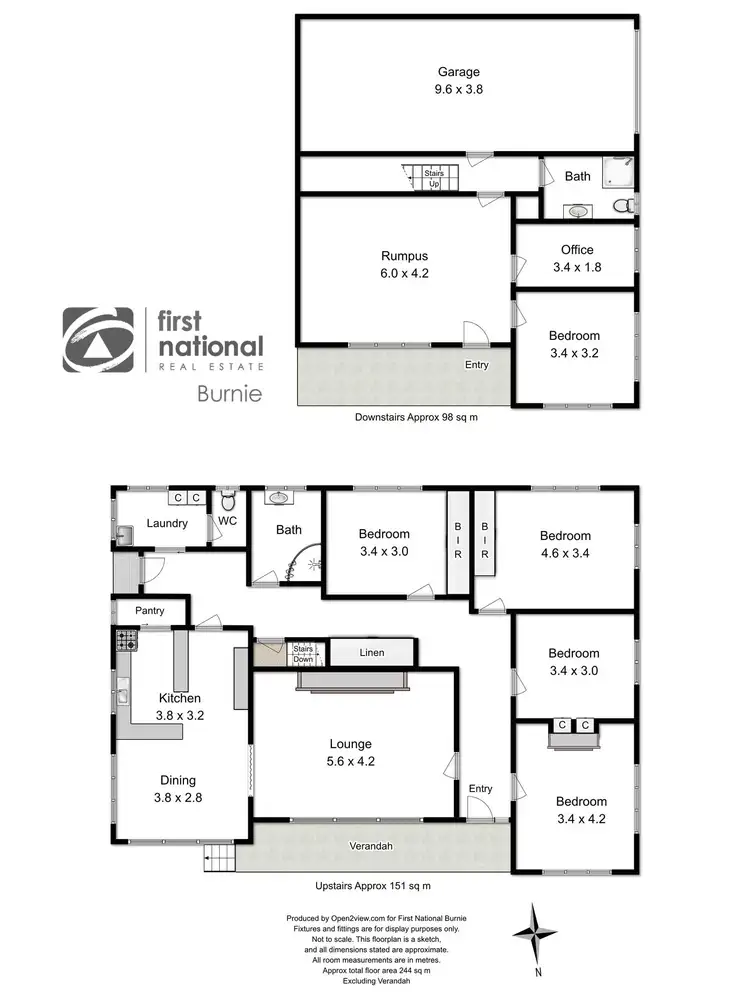 Floorplan of Homely house listing, 1 Churchill Avenue, Upper Burnie TAS 7320