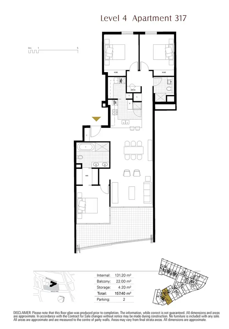 Floorplan of Homely apartment listing, 317/50 McLachlan Avenue, Rushcutters Bay NSW 2011