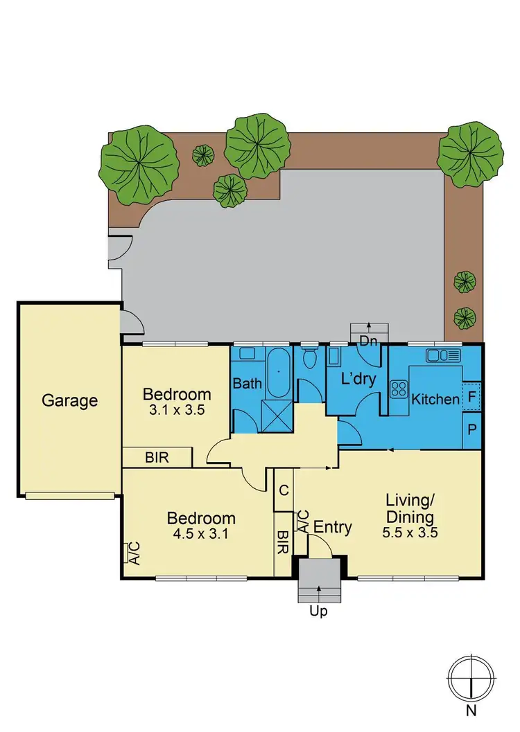 Floorplan of Homely unit listing, 2/340-342 Springfield Road, Nunawading VIC 3131