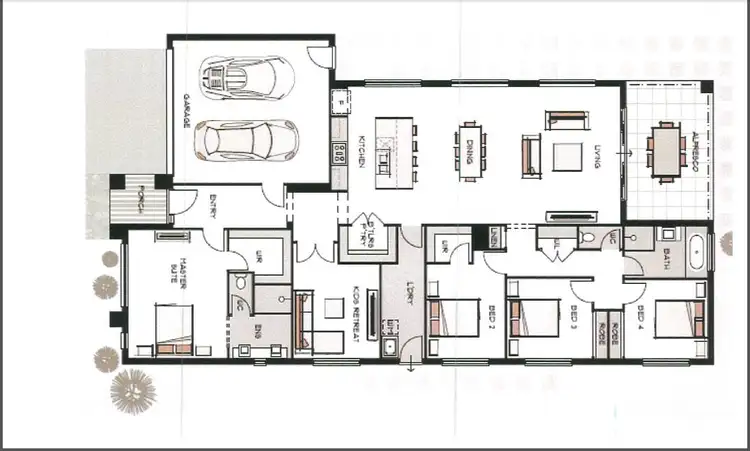 Floorplan of Homely house listing, 2113 Davallia Street, Truganina VIC 3029