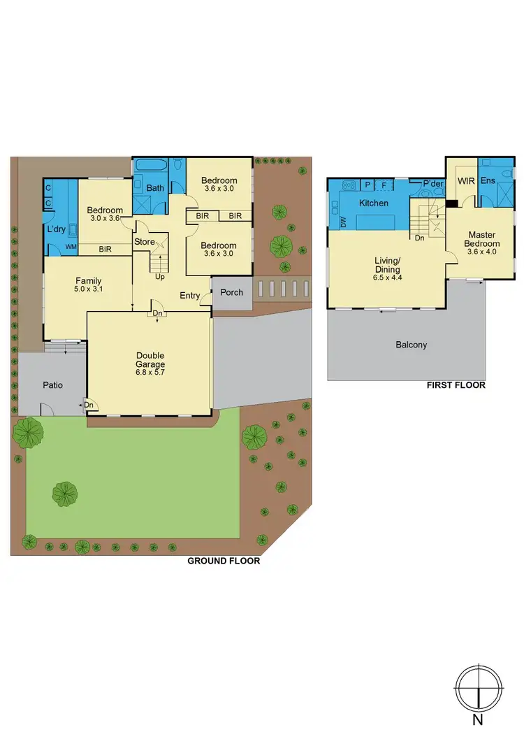 Floorplan of Homely townhouse listing, 24 Corroboree Place, Templestowe Lower VIC 3107