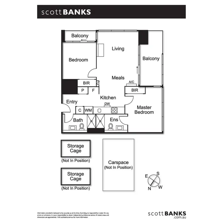 Floorplan of Homely apartment listing, 4111/220 Spencer Street, Melbourne VIC 3000