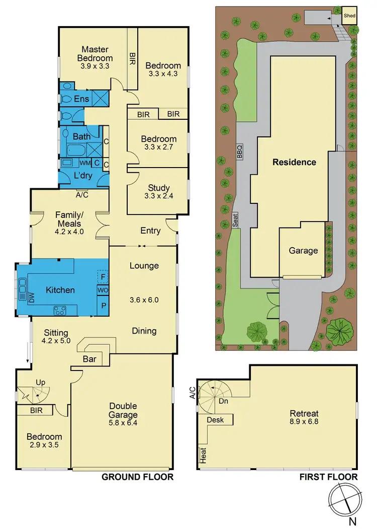 Floorplan of Homely house listing, 48 Roseland Grove, Doncaster VIC 3108