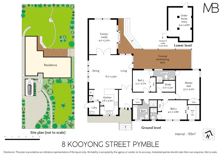 Floorplan of Homely house listing, 8 Kooyong Street, Pymble NSW 2073