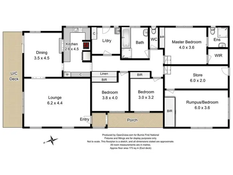 Floorplan of Homely house listing, 74 Manuka Drive, Romaine TAS 7320