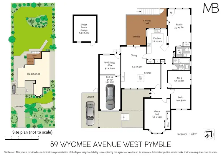 Floorplan of Homely house listing, 59 Wyomee Avenue, West Pymble NSW 2073
