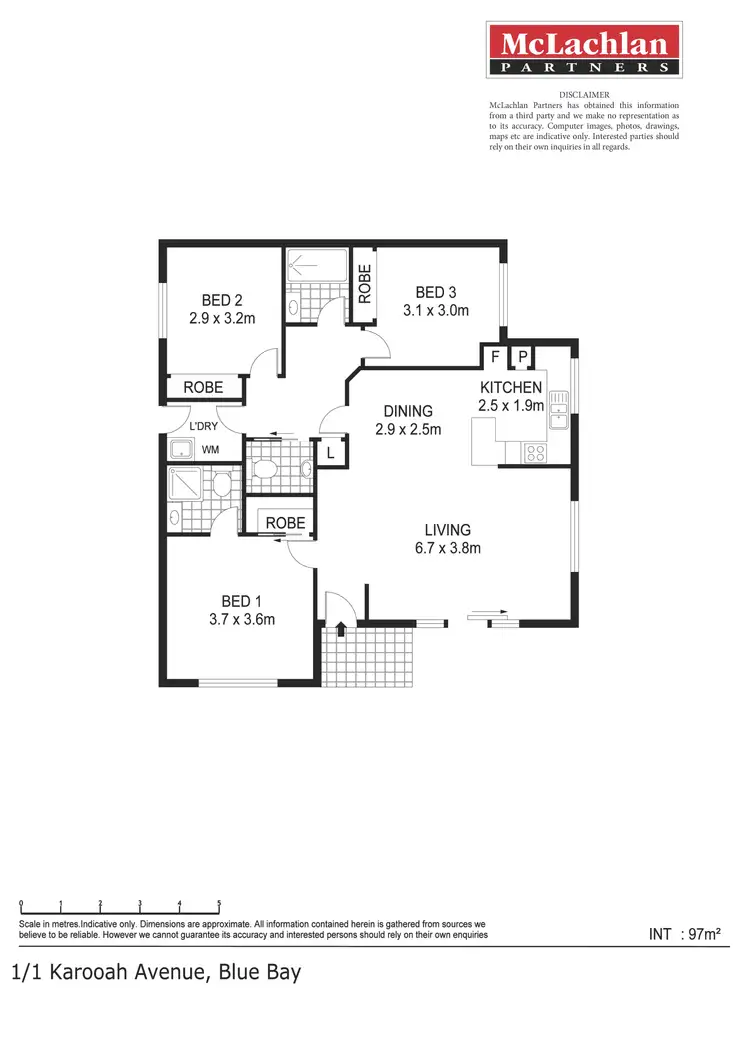 Floorplan of Homely villa listing, 1/1 Karooah Avenue, Blue Bay NSW 2261