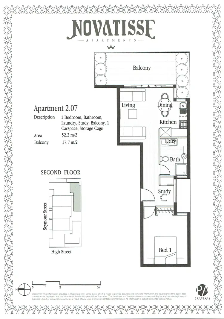 Floorplan of Homely apartment listing, 207/33 Seymour Street, Preston VIC 3072