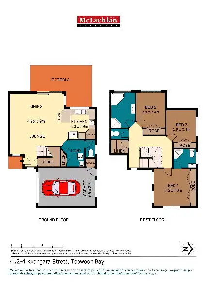 Floorplan of Homely townhouse listing, 4/2-4 Koongara Street, Toowoon Bay NSW 2261