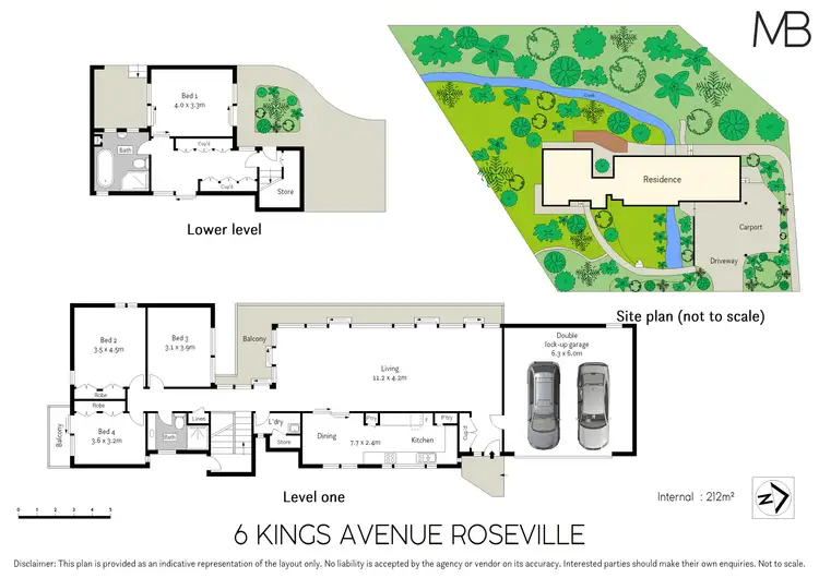 Floorplan of Homely house listing, 6 Kings Avenue, Roseville NSW 2069
