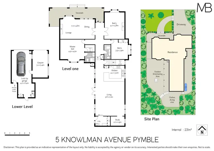 Floorplan of Homely house listing, 5 Knowlman Avenue, Pymble NSW 2073