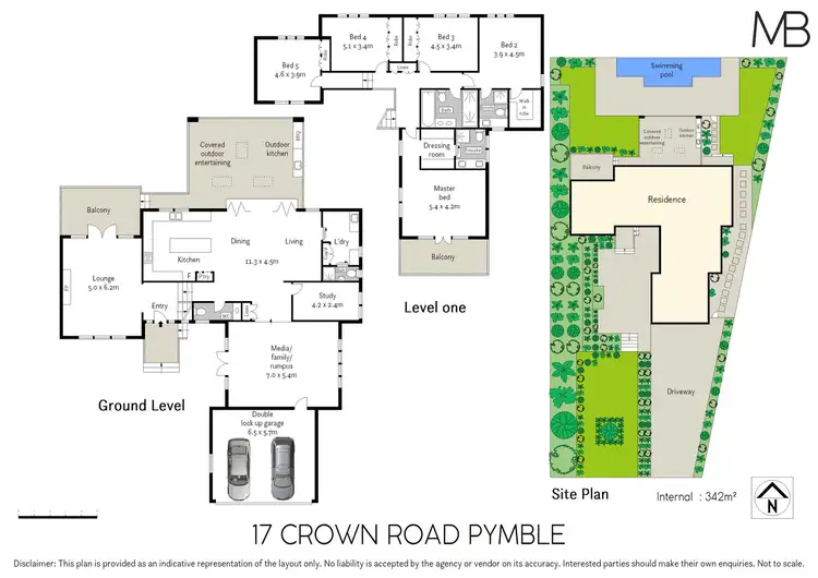 Floorplan of Homely house listing, 17 Crown Road, Pymble NSW 2073