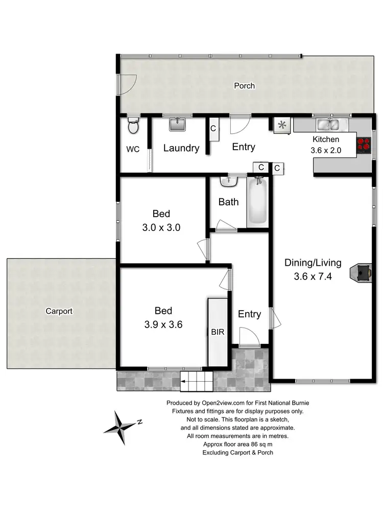 Floorplan of Homely house listing, 12 Paraka Street, Parklands TAS 7320