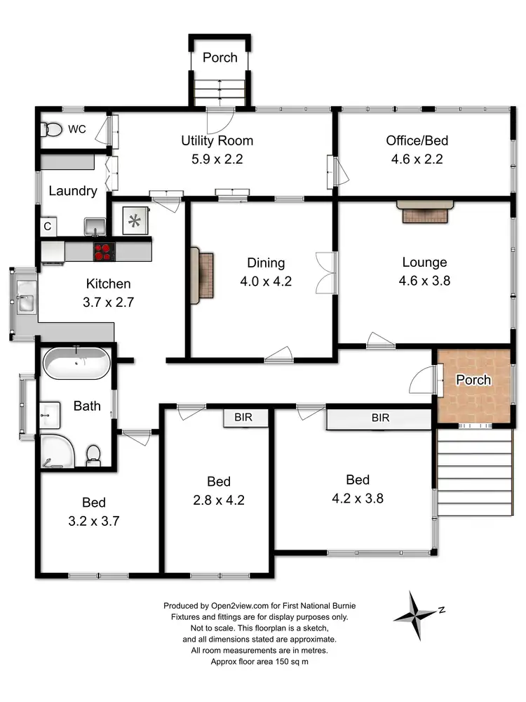 Floorplan of Homely house listing, 4 Mollison Street, Parklands TAS 7320