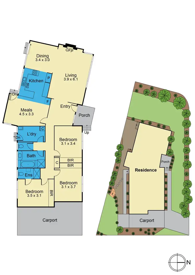 Floorplan of Homely house listing, 47 Burgundy Drive, Doncaster VIC 3108