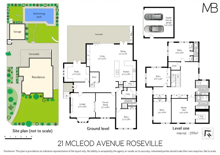 Floorplan of Homely house listing, 21 McLeod Avenue, Roseville NSW 2069