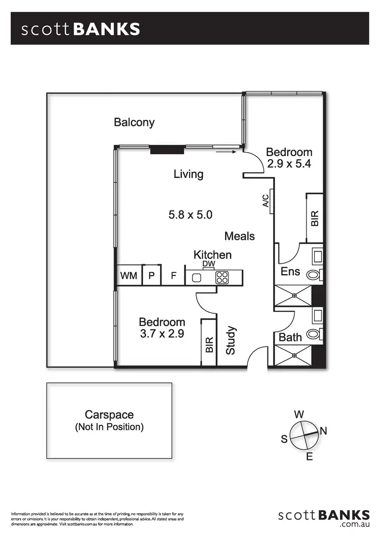 Floorplan of Homely apartment listing, 307/58 Kambrook Road, Caulfield North VIC 3161