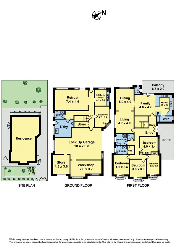 Floorplan of Homely house listing, 18 Robb Street, Essendon VIC 3040