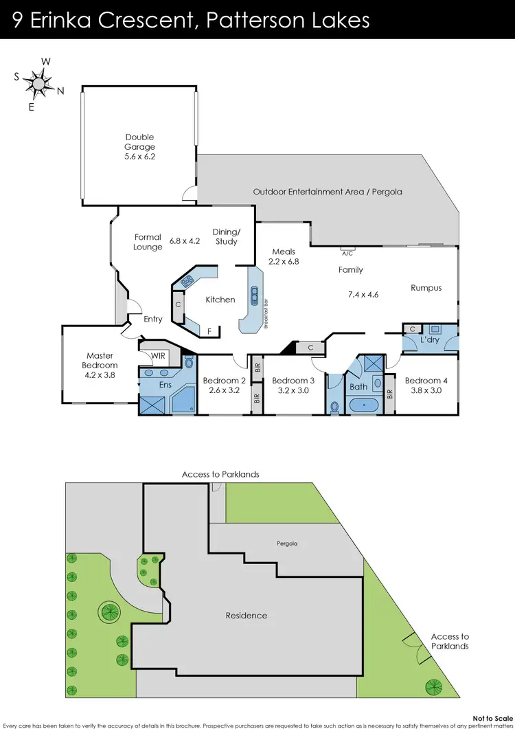 Floorplan of Homely house listing, 9 Erinka Crescent, Patterson Lakes VIC 3197