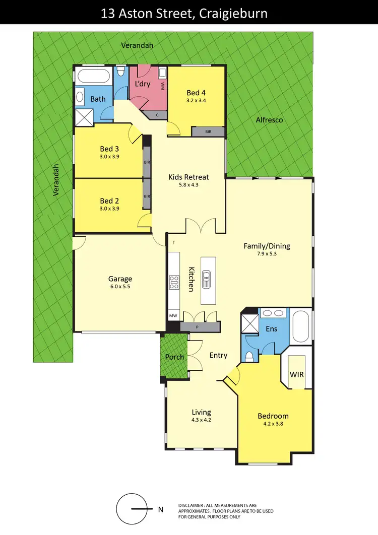 Floorplan of Homely house listing, 13 Aston Street, Craigieburn VIC 3064