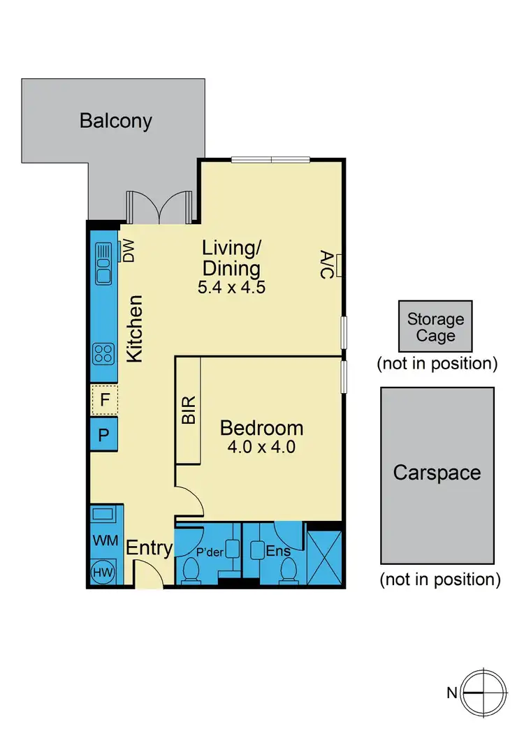 Floorplan of Homely apartment listing, 6 & 206/13-15 Goodson Street, Doncaster VIC 3108