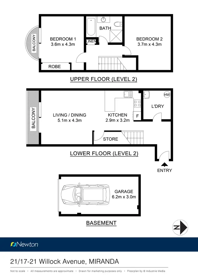 Floorplan of Homely apartment listing, 21/17-21 Willock Avenue, Miranda NSW 2228