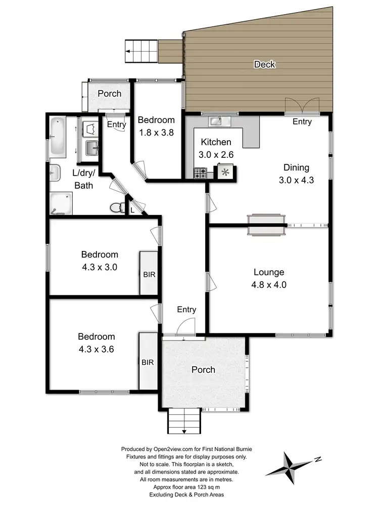 Floorplan of Homely house listing, 8 Wood Street, Parklands TAS 7320