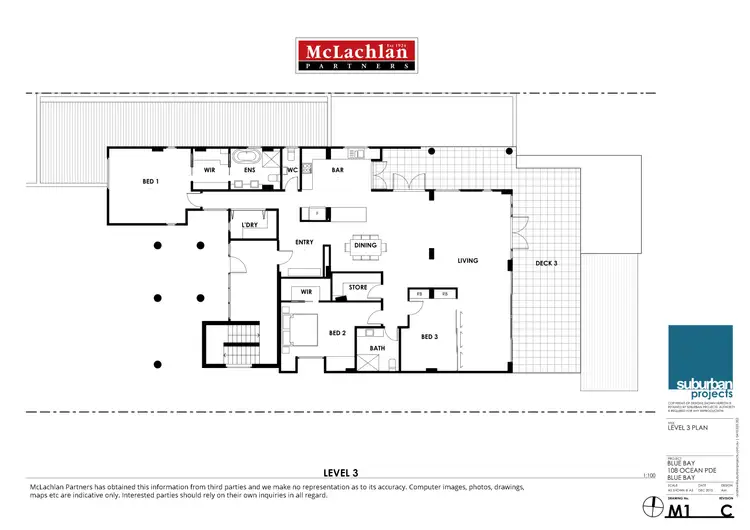 Floorplan of Homely unit listing, 3/108 Ocean Parade, Blue Bay NSW 2261