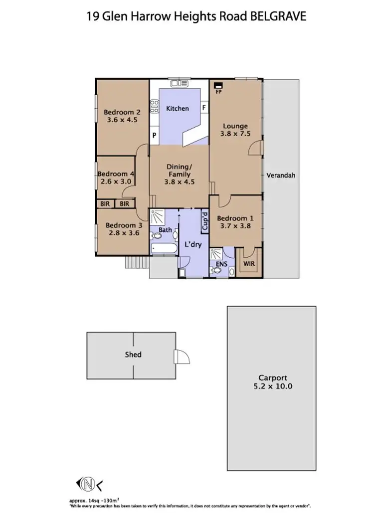 Floorplan of Homely house listing, 19 Glen Harrow Heights Road, Belgrave VIC 3160