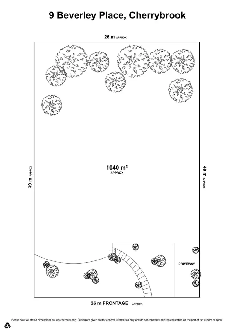 Floorplan of Homely land listing, 9 Beverley Place, Cherrybrook NSW 2126