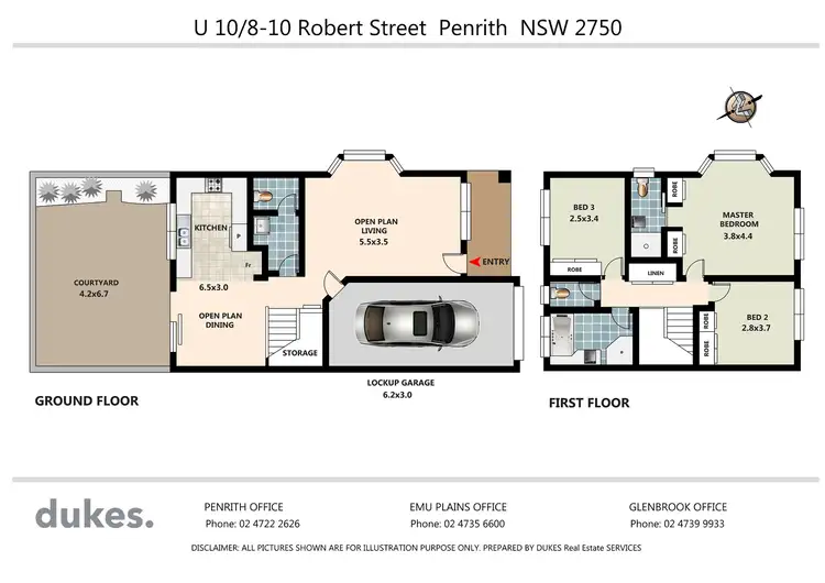 Floorplan of Homely townhouse listing, 10/8-10 Robert Street, Penrith NSW 2750