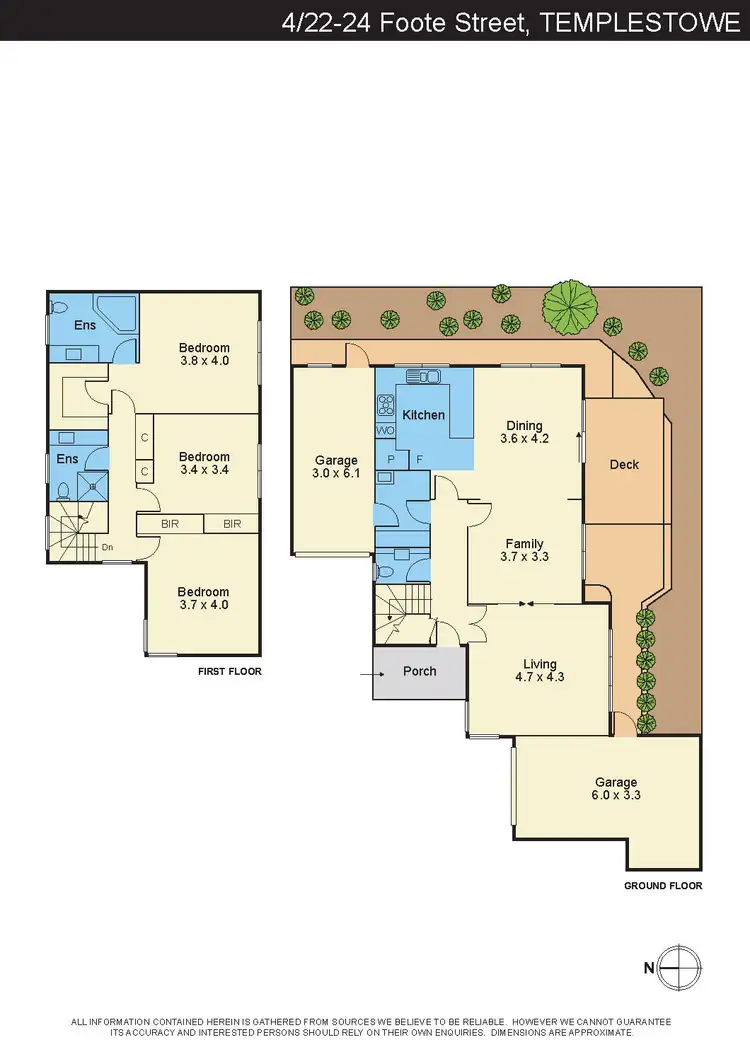 Floorplan of Homely townhouse listing, 4/22-24 Foote Street, Templestowe Lower VIC 3107