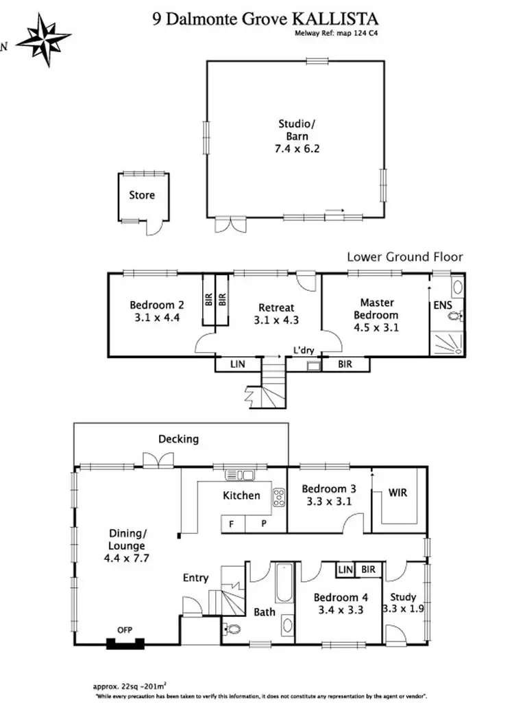 Floorplan of Homely house listing, 9 Dalmonte Grove, Kallista VIC 3791