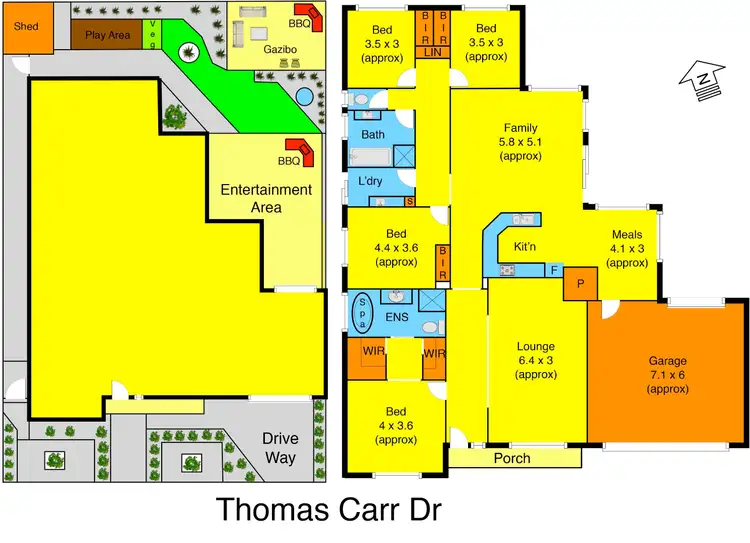 Floorplan of Homely house listing, 67 Thomas Carr Drive, Tarneit VIC 3029