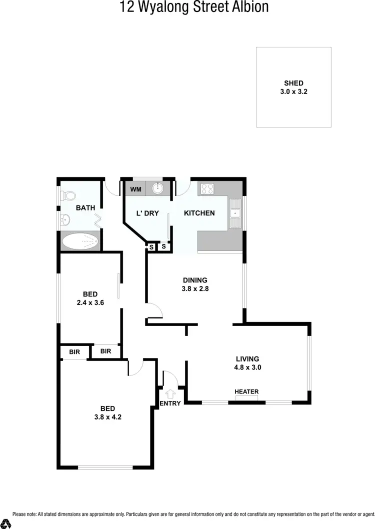 Floorplan of Homely house listing, 12 Wyalong Street, Albion VIC 3020
