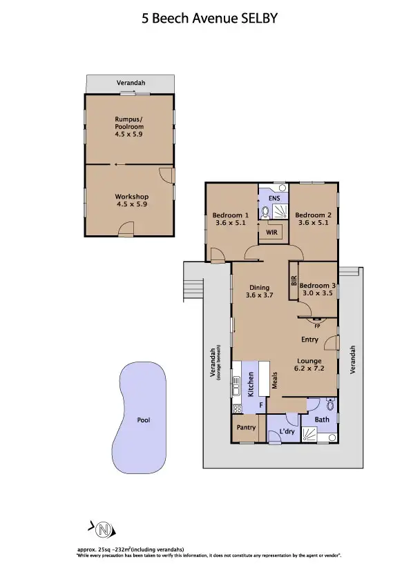 Floorplan of Homely house listing, 5 Beech Avenue, Selby VIC 3159
